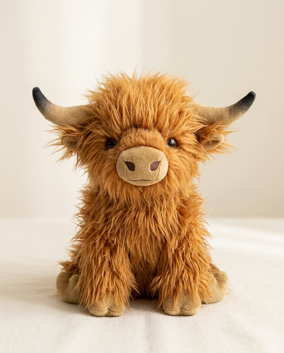 Moo — pluș ponderat în formă de vacă Highland, 1,8 kg, Calmoo